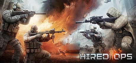 Hired Ops Steam header artwork